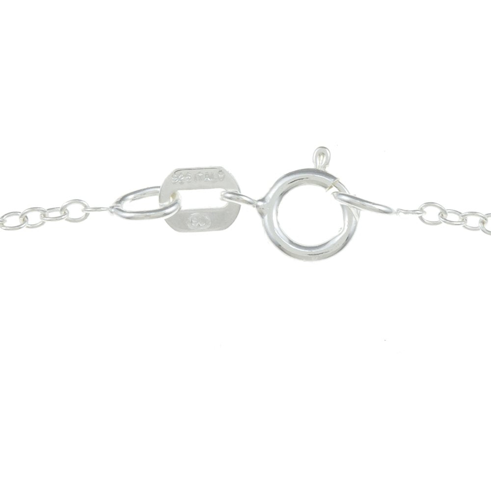 Women's #1 Mom Heart Necklace in Sterling Silver
