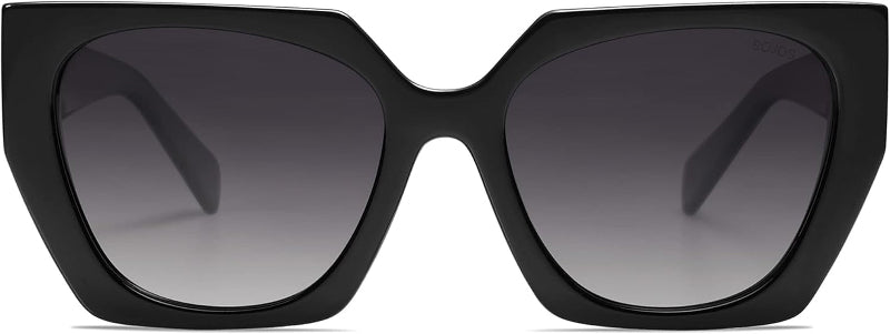  Oversized Polarized Sunglasses for Women, Trendy Square Cat-Eye Design