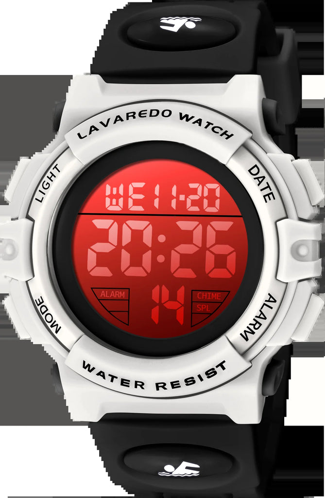 Boy's Digital Sport Outdoor Waterproof LED Wrist Watch with Stopwatch