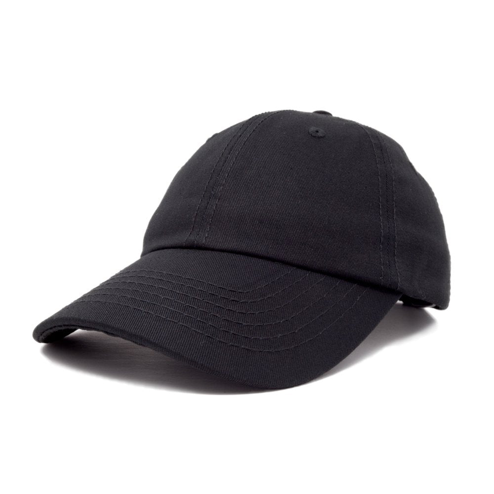 Unisex Unstructured Cotton Cap Adjustable Hat Navy Blue