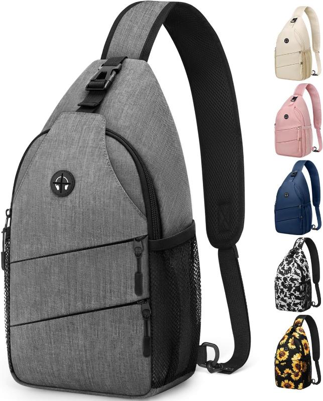 Trendy Sling Bag CrossBody Backpack with Convertible Shoulder Strap