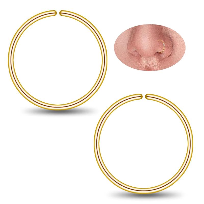 Small Hoop Earrings for Cartilage Nose, Tiny & Thin 