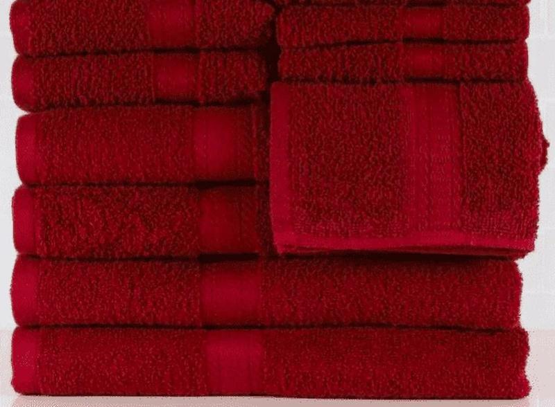 6 Pieces Towel Set - 2 Bath, 2 Hand & 2 Washcloths