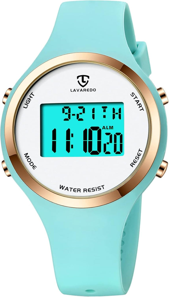 Digital Sport Watch - 3ATM Waterproof Wrist Watch with Alarm Clock