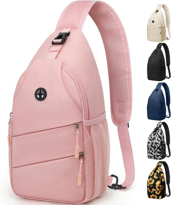 Trendy Sling Bag CrossBody Backpack with Convertible Shoulder Strap