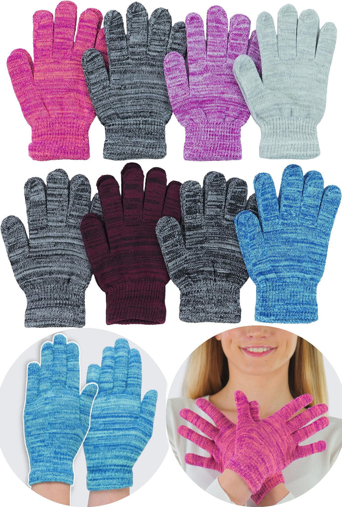 Pack of 6 Assorted Plush Magic Gloves - One Size