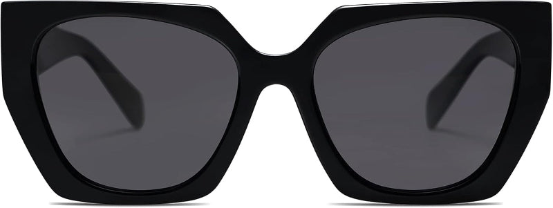  Oversized Polarized Sunglasses for Women, Trendy Square Cat-Eye Design