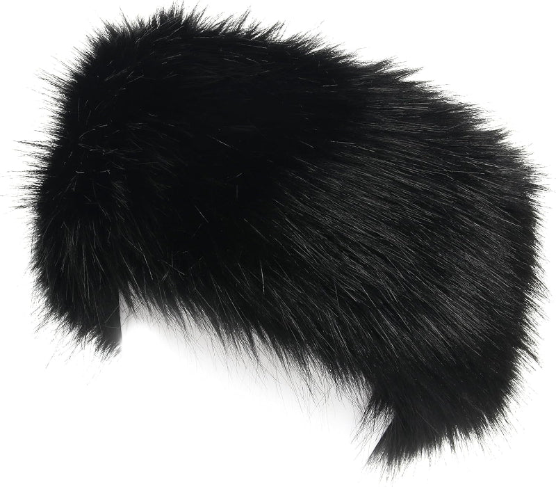 Faux Fur Headband with Stretch Women'S Winter Earwarmer Earmuff