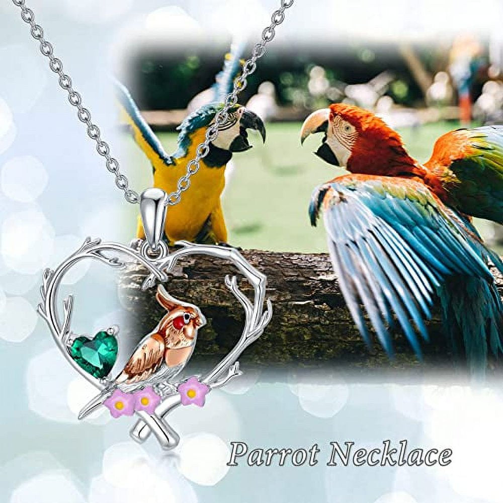 Robin Bird Pendant Necklace 925 Sterling Silver Cute Bird Necklace Anniversary Jewelry Gifts for Women Girls Friend Mom Birthday