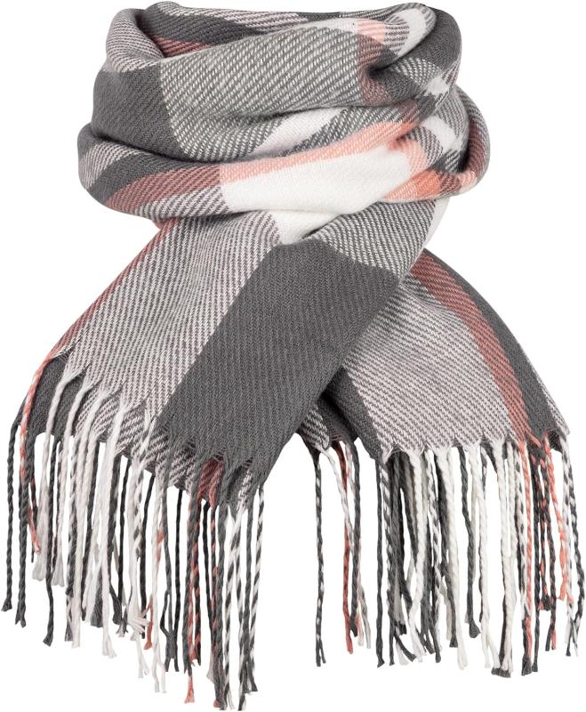  Women's Scarf - Long Plaid Warm Lattice Scarves