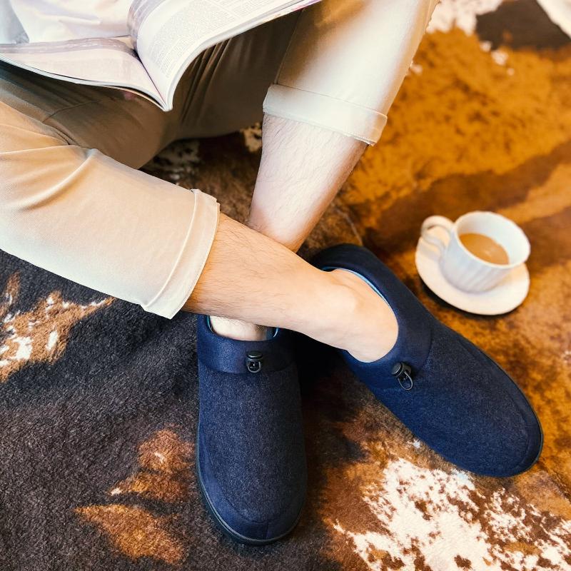 Men's Anti-Skid Memory Foam Indoor Outdoor Slippers House Shoes 