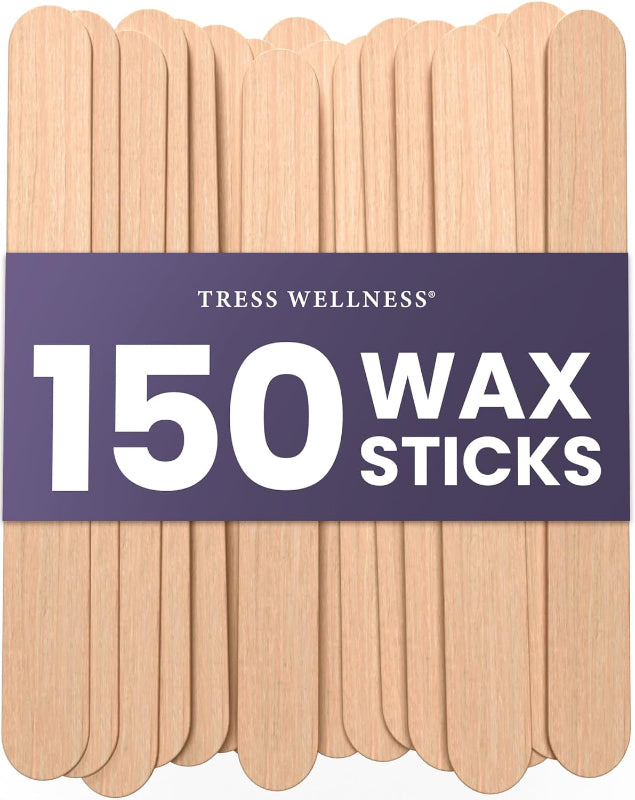 Waxing Sticks for Hair Removal, Splinter-Free Wooden Sticks for Face and Body