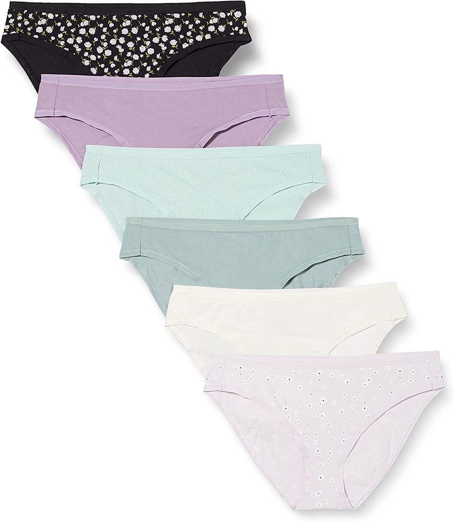 Essentials Women's Cotton Bikini Brief Underwear (Available in
