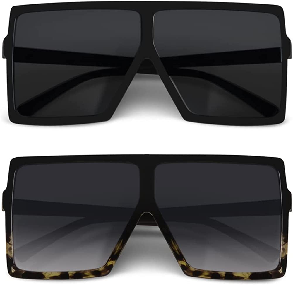 Ultralight Square Oversized Sunglasses for Women & Men