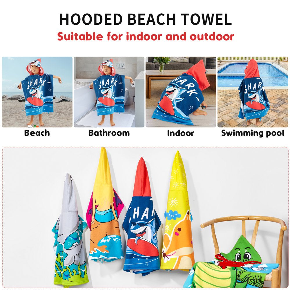 Baby Kids Bath and Beach Hooded Towel Wrap