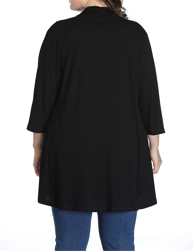 Shiaili Long Plus Size Cardigans for Women Easy to Wear Open Front Clothing