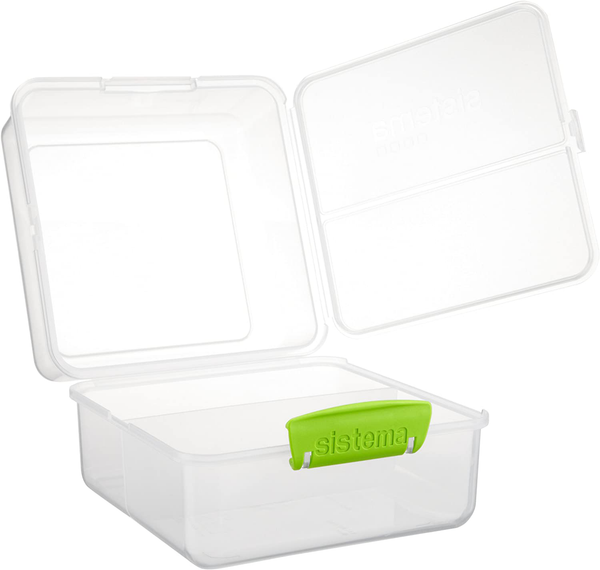 Sistema To-Go 5.9 Cup Lunch Cube Plastic Food Storage Containers 