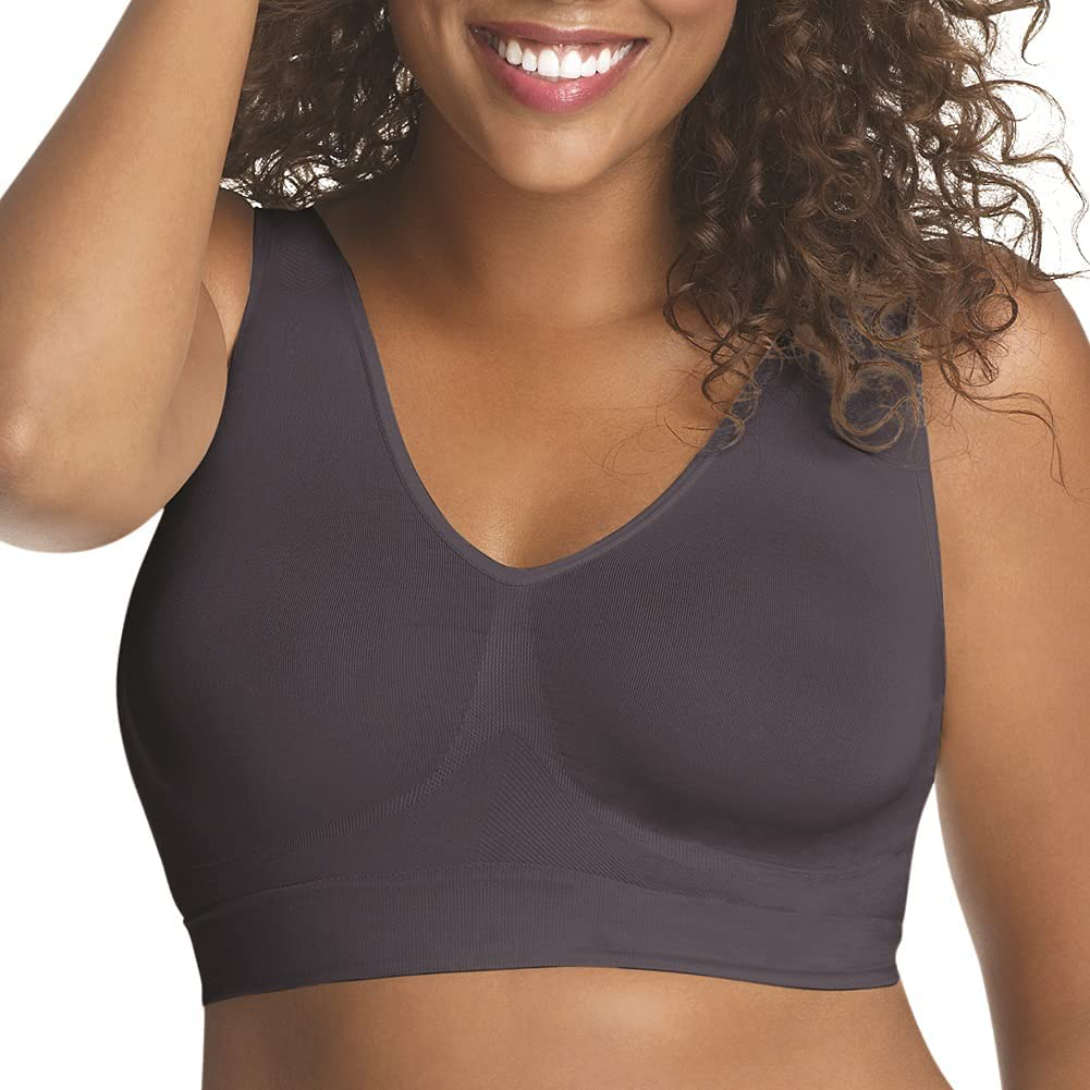 JUST MY SIZE Pure Comfort Seamless Wirefree Bra with Moisture Control (1263)