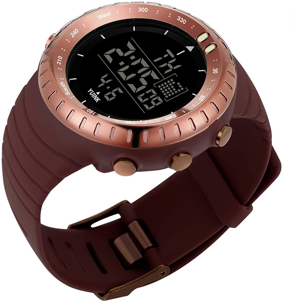  Men's Classic Digital Sport Watch Waterproof Fashion Wrist Watch with LED Screen Watch for Men