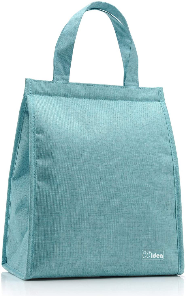 Lunch Bag For Men & Women, CCidea Simple Waterproof Insulated Large Adult Lunch Tote Bag (Tiffany Blue)
