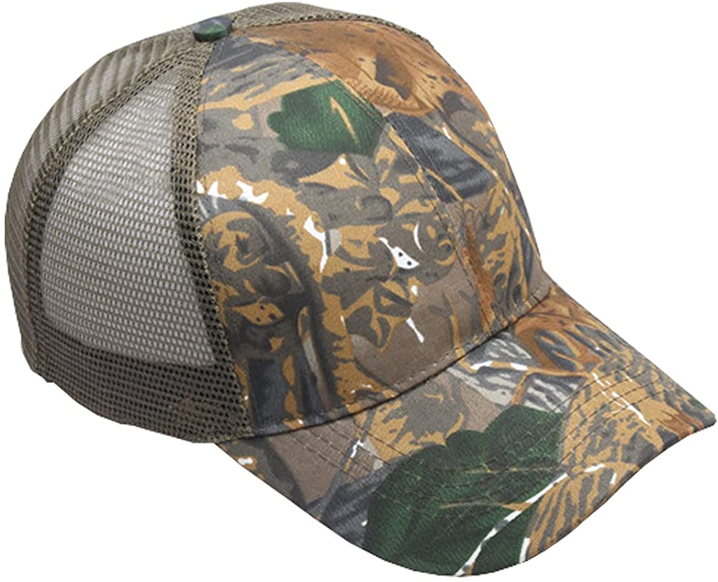 Foetest Adjustable Baseball Cap Camouflage Mesh Hat Sports Net Cap Sport Summer Hat Military Cap
