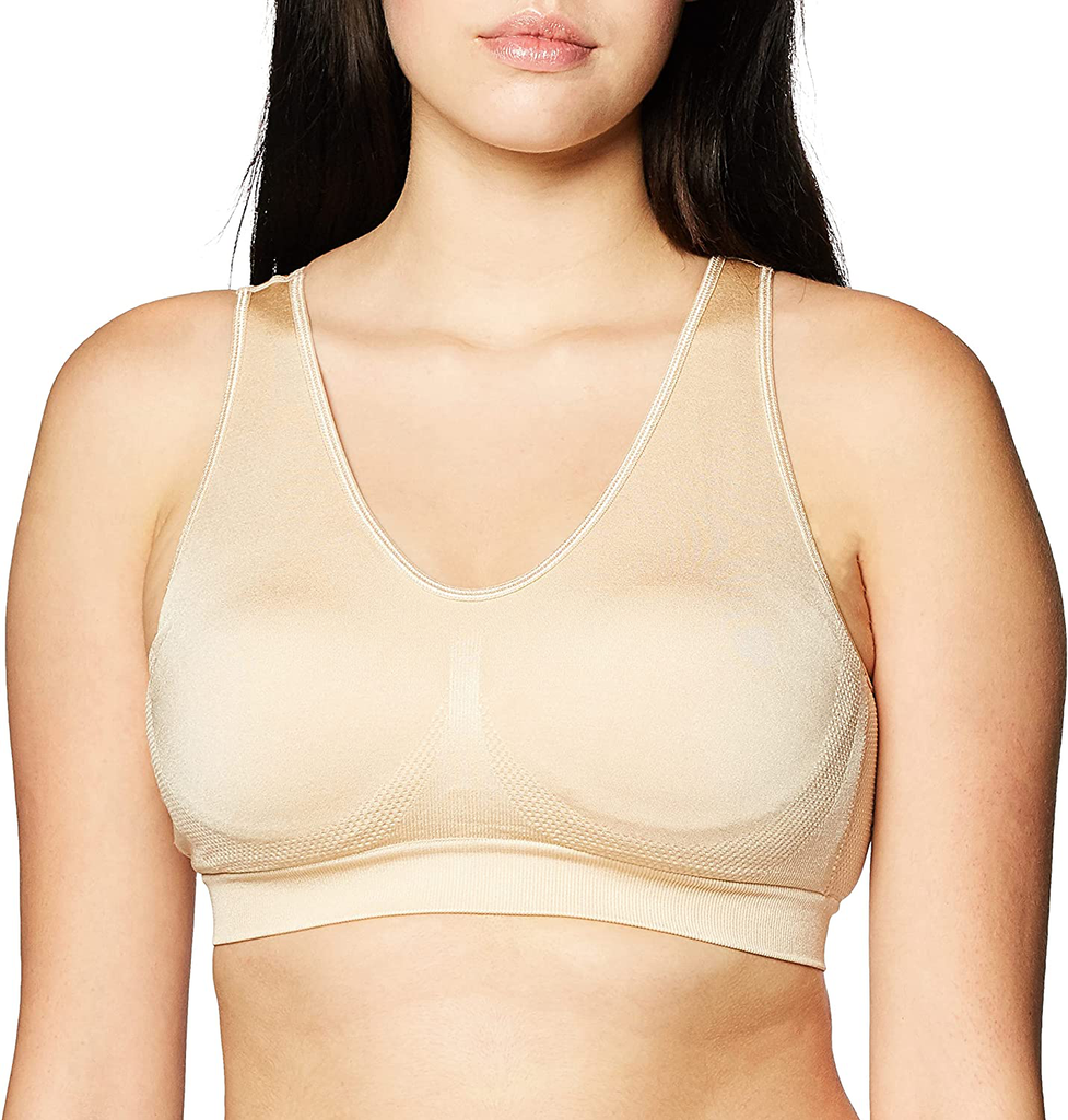 Fruit of the Loom Women's Seamless Pullover Bra With Built-in Cups