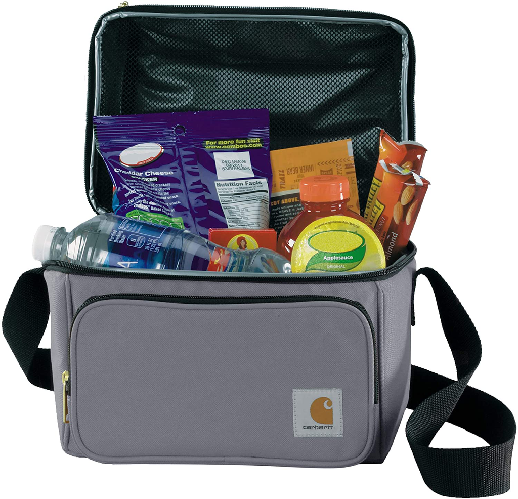 Carhartt Deluxe Dual Compartment Insulated Lunch Cooler Bag, Grey