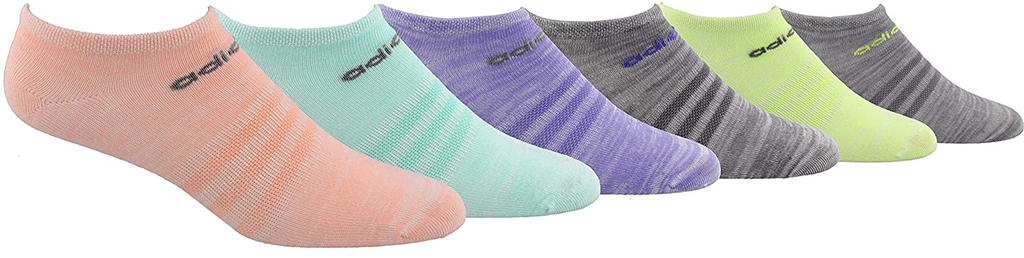 adidas womens Superlite No Show Socks (6-pair)