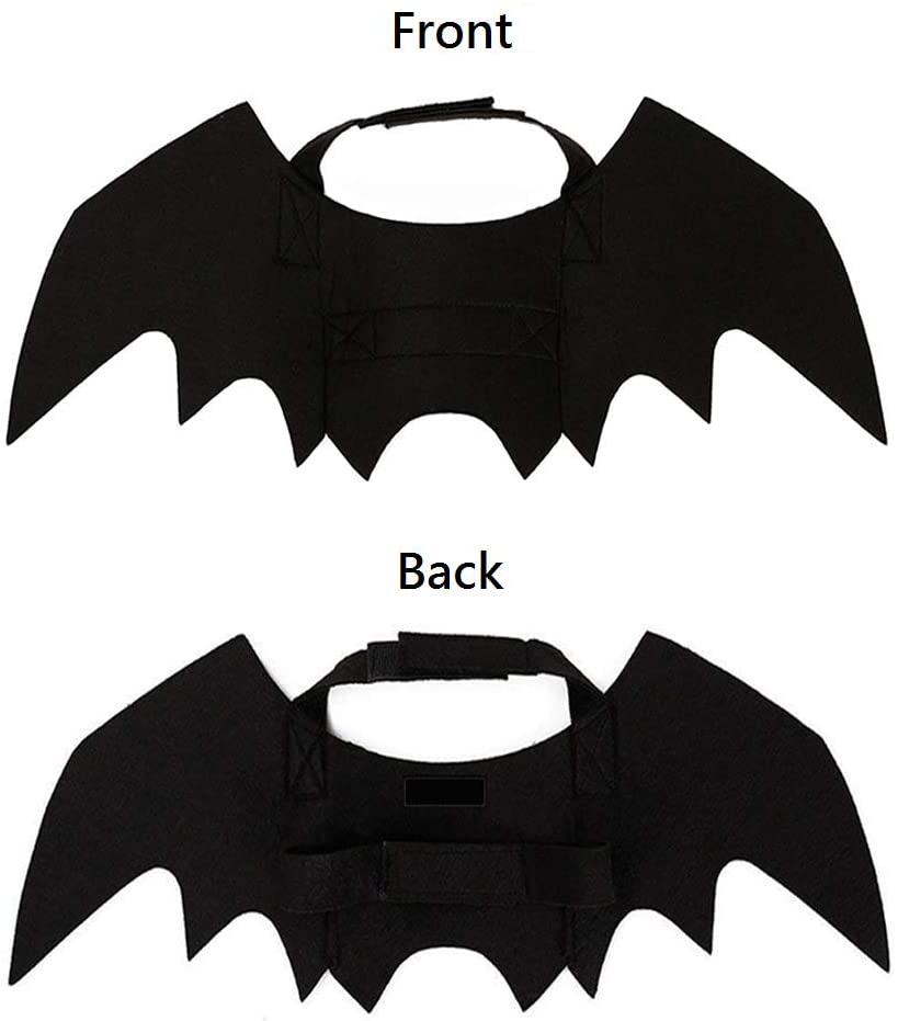 2 Pack Halloween Cat Costume Bat Wings for Cats, Kitten Puppy Halloween Costume Accessory Pet Cosplay