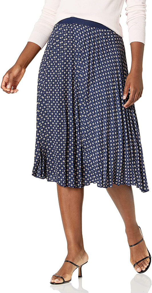 Max Studio Women's Midi Pleated Skirt