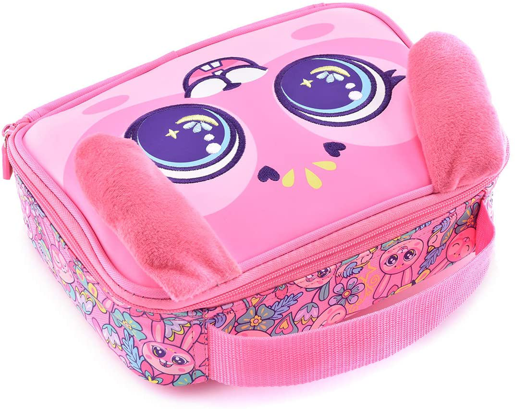 SOFAB Tiny Lunch Bag for kids - Insulated Reusable Meal Container Box for Girls and Boys (Flower)