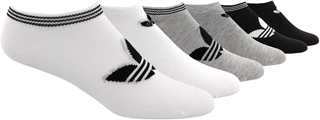 adidas Originals womens Trefoil Superlite No Show Socks (6-pair)