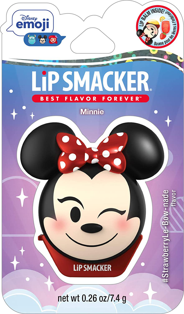 Lip Smacker Disney Cube Lip Balm, Minnie - Joyful Cotton Candy, 0.26 Ounce