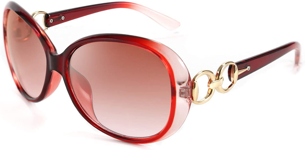 Women's Retro Oversized Sunglasses Designer Oval Eyewear