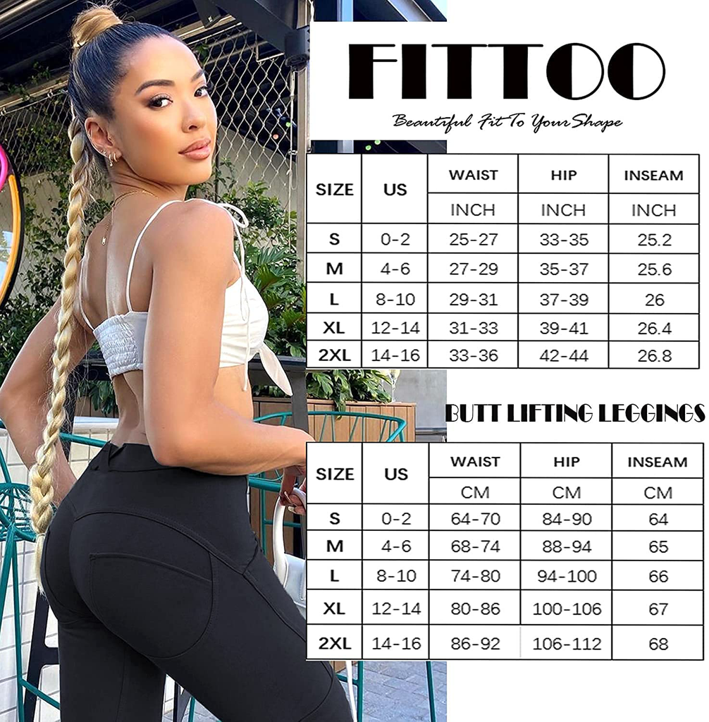 FITTOO Women's Sexy High Waist Denim Jean Leggings Pants Butt Lifting Stretch Jeggings Fit Jeans