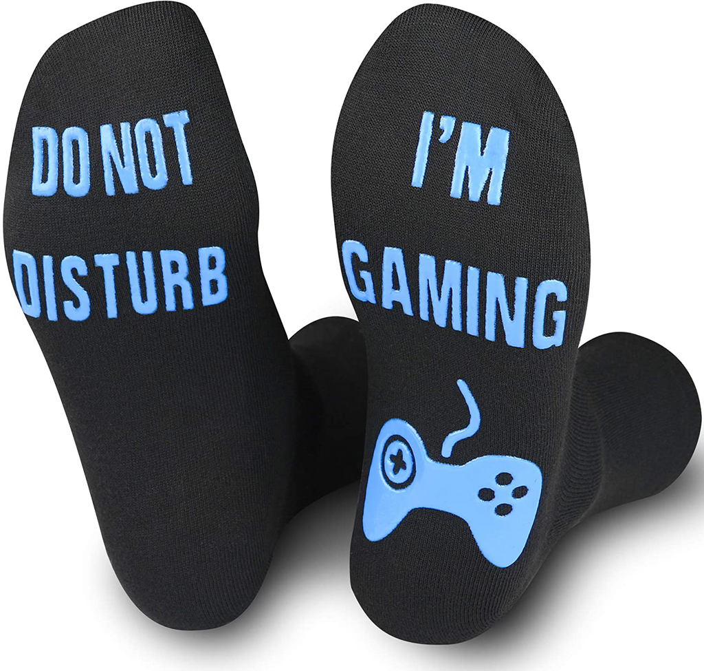 Gaming Socks I Am Busy Gaming Do Not Disturb Gamer Funny Gifts Ideas for Boys,Men,Gamer,Teen,Brother,Husband,Dad,Boyfriend
