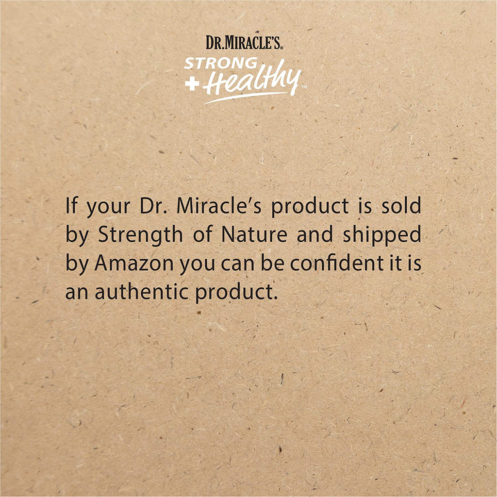 Dr. Miracle'S Strong & Healthy Restoring Hair & Scalp Oil. Contains Black Castor Oil, Tea Tree Oil and Mango Butter Providing 2X More Moisture to Prevent Dry Hair and Scalp.