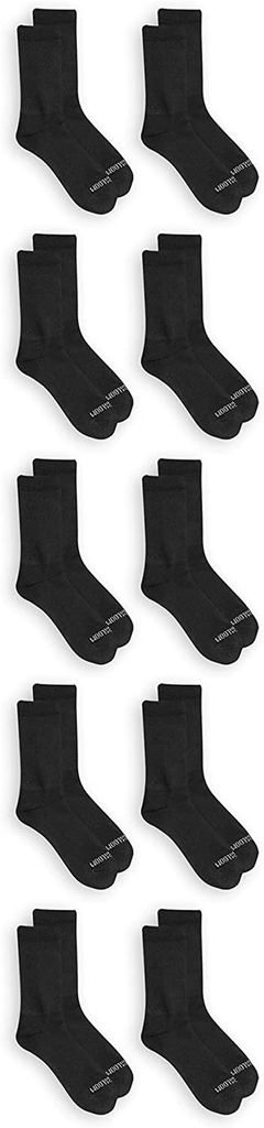 Fruit of the Loom Women's Everyday Soft Cushioned Socks - 10 Pair Packs