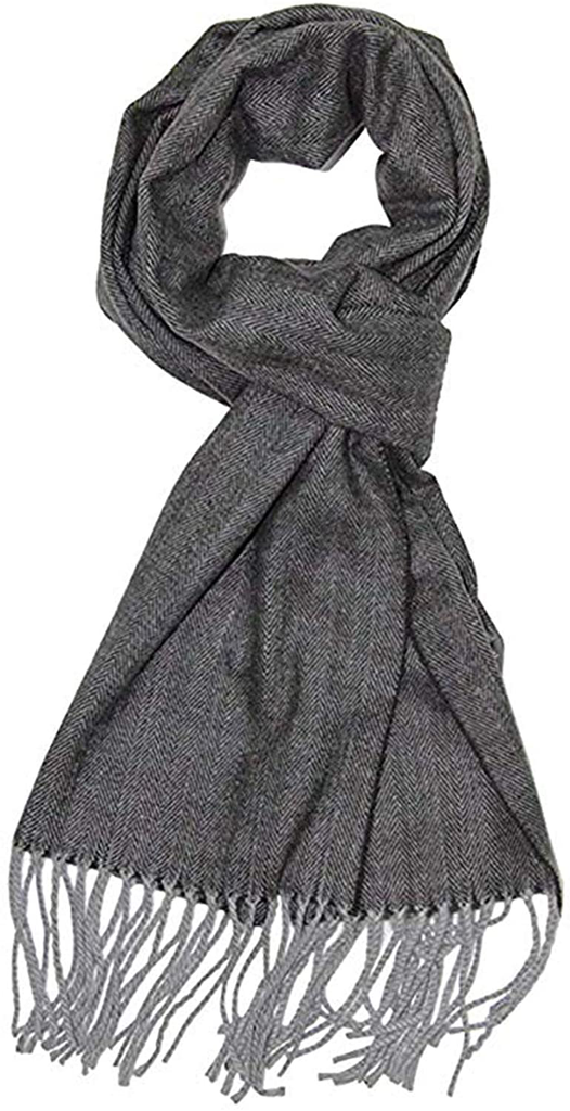 Runtlly Men'S Winter Scarf Soft Classic Cashmere Feel Scarves Unisex