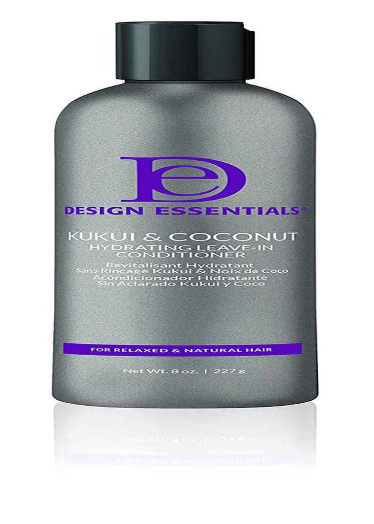 Design Essentials Natural Kukui & Coconut Hydrating Leave-In Conditioner for Relaxed and Natural Hair - 8 Oz