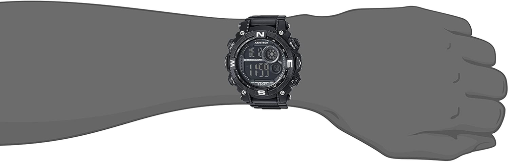 Men's Digital Chronograph Resin Strap Watch