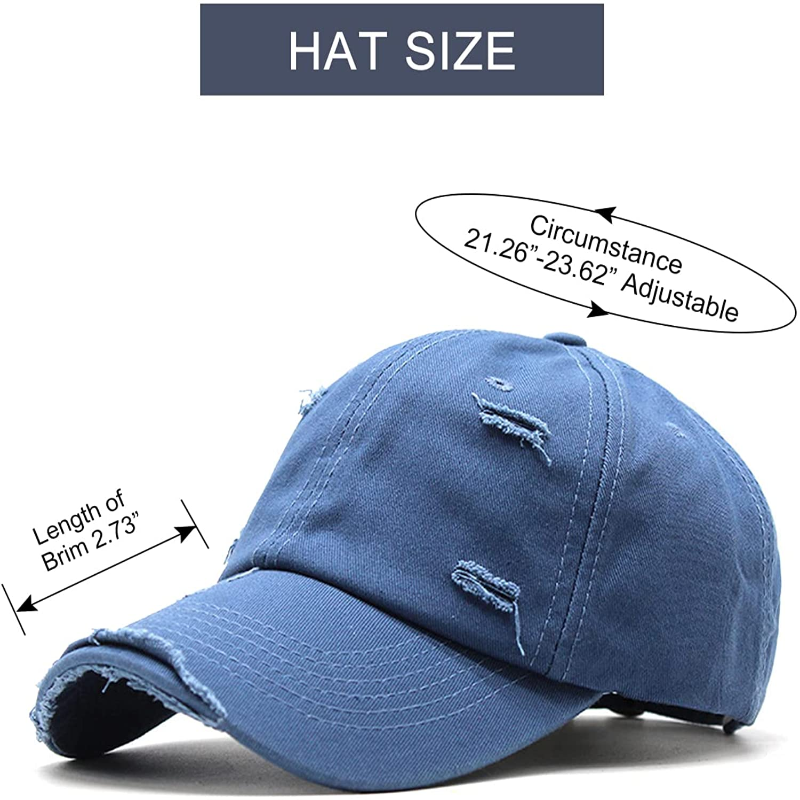 Unisex Vintage Washed Baseball-Cap Twill Adjustable Dad Hat