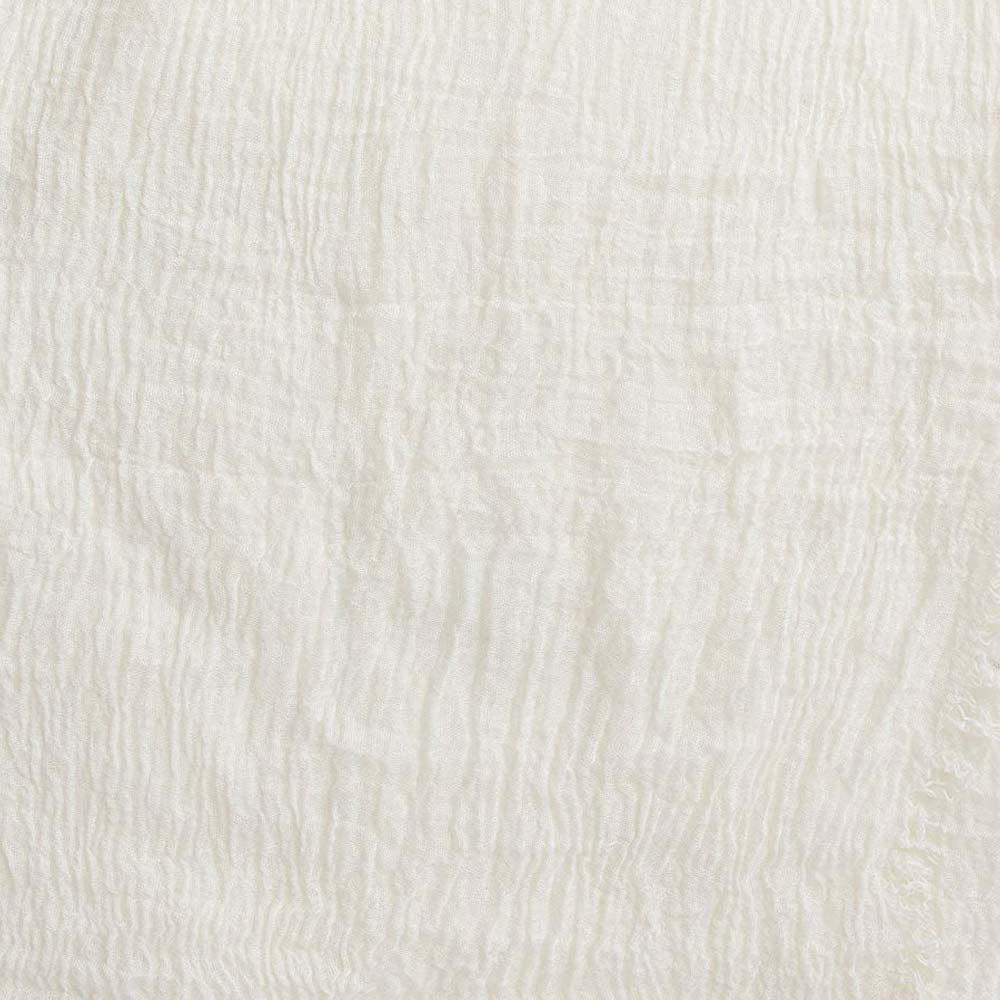 XRDSS Summer Cotton Blend Crinkle Vintage Soft Scarf with Fringed Edges 35" × 70"
