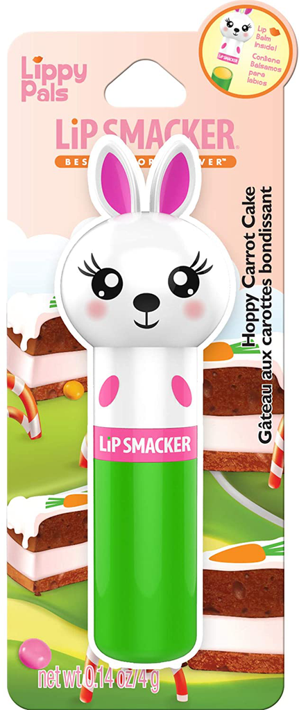 Lip Smacker Lippy Pal Lip Balm, Kitten, Water-Meow-Lon, 0.14 Ounce with Bunny, Hoppy Carrot Cake, 0.14 Ounce