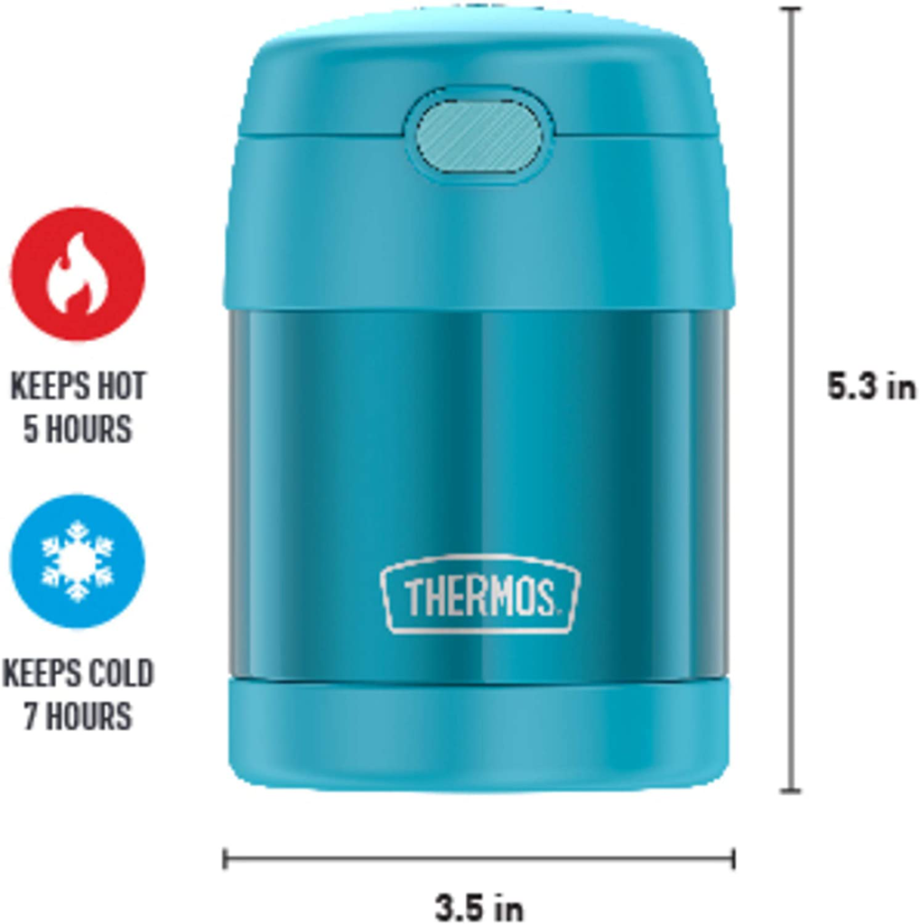 THERMOS FUNTAINER 10 Ounce Stainless Steel Vacuum Insulated Kids Food Jar, Frozen 2