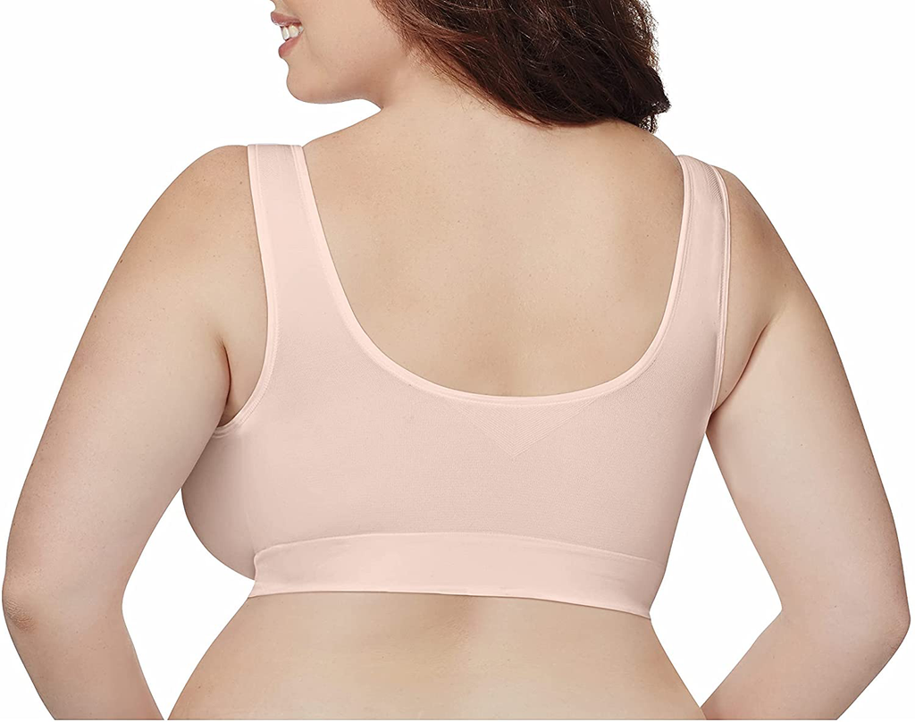 JUST MY SIZE Pure Comfort Seamless Wirefree Bra with Moisture