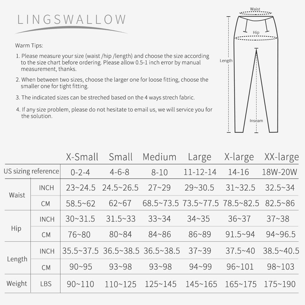 Lingswallow High Waist Yoga Pants - Yoga Pants with Pockets 4 Ways