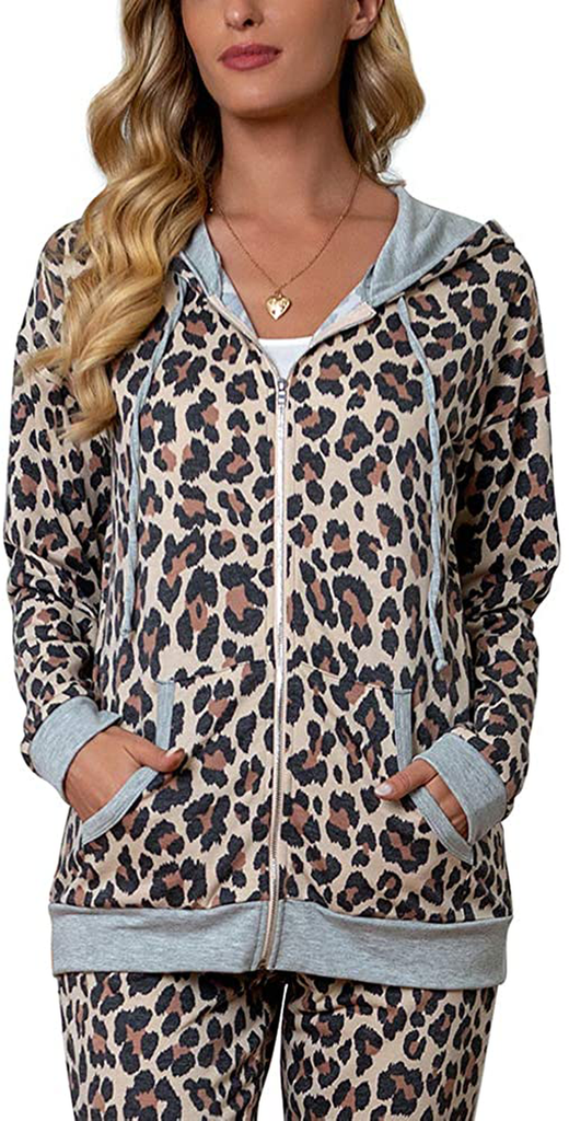 GRECERELLE Women's Floral Long Sleeve Casual Sweatshirts Tunic Tops With Pockets