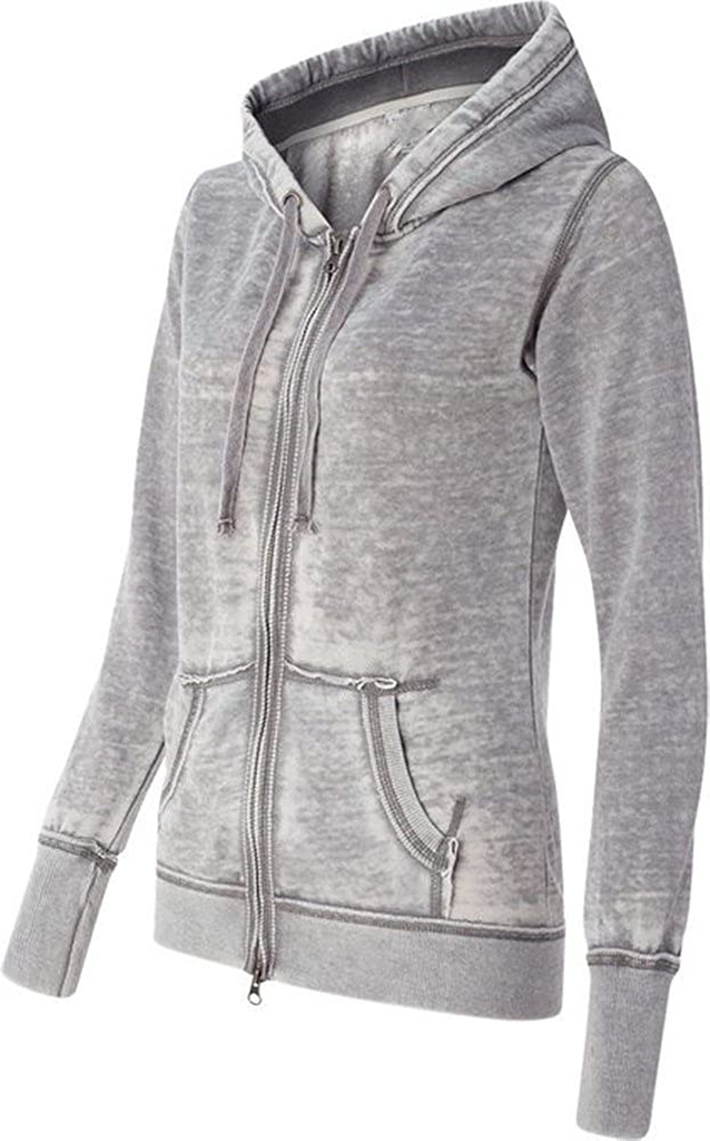 Epic MMA Gear Yoga Jacket - Women Athletic Zip up Jacket - Burnout Light Weight Soft Fleece - Hooded Sweatshirt