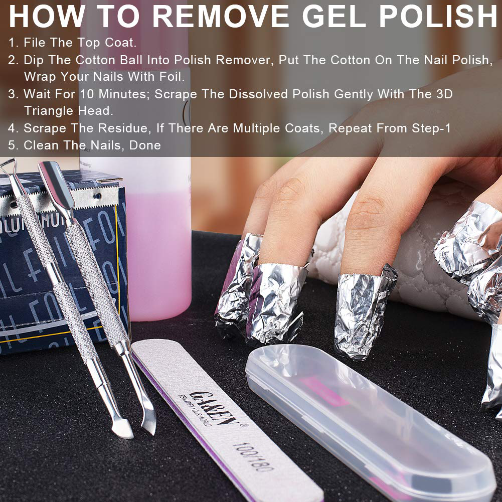 2PCS Metal Silver Cuticle Pusher and Cutter Remover Salon Quality Stainless Steel Acetone Gel Nail Polish Peeler Scraper Durable Professional Manicure Pedicure Cleaner Tool for Fingernail and Toenail